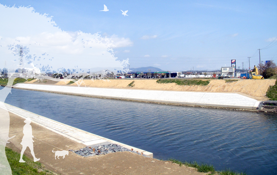 蛭田川河川災害復旧